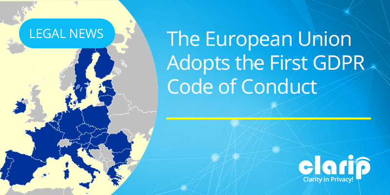 First GDPR Code of Conduct