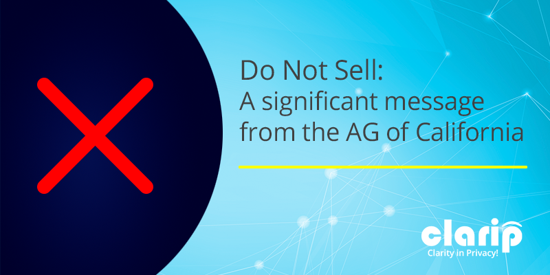 do not sell message from the attorney general of california