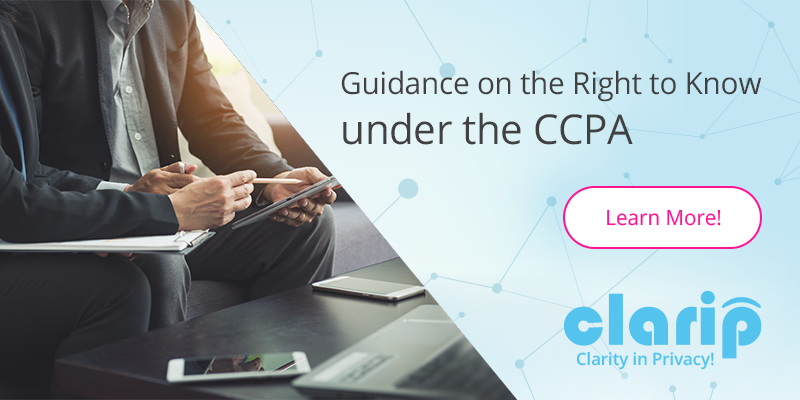 Guidance on the Right to Know under the CCPA